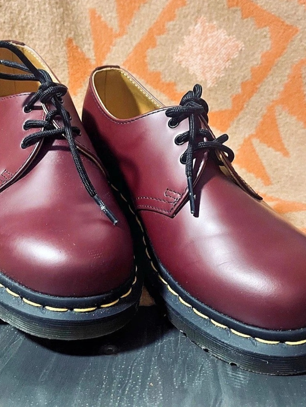 WOMENS Dr. Martens 1461 Burgundy Lace-Up Shoes NWOT SIZE 6.5